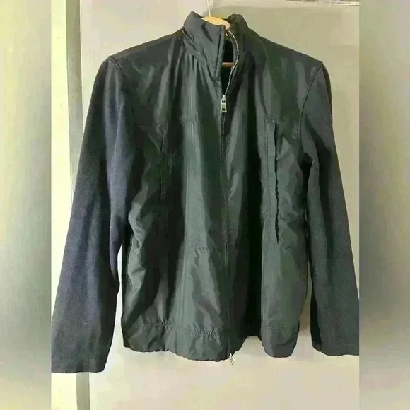 Ladies‎ Banana Republic blue jacket nylon and knit. Size large. - Picture 1 of 10